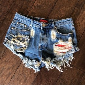 American flag shorts